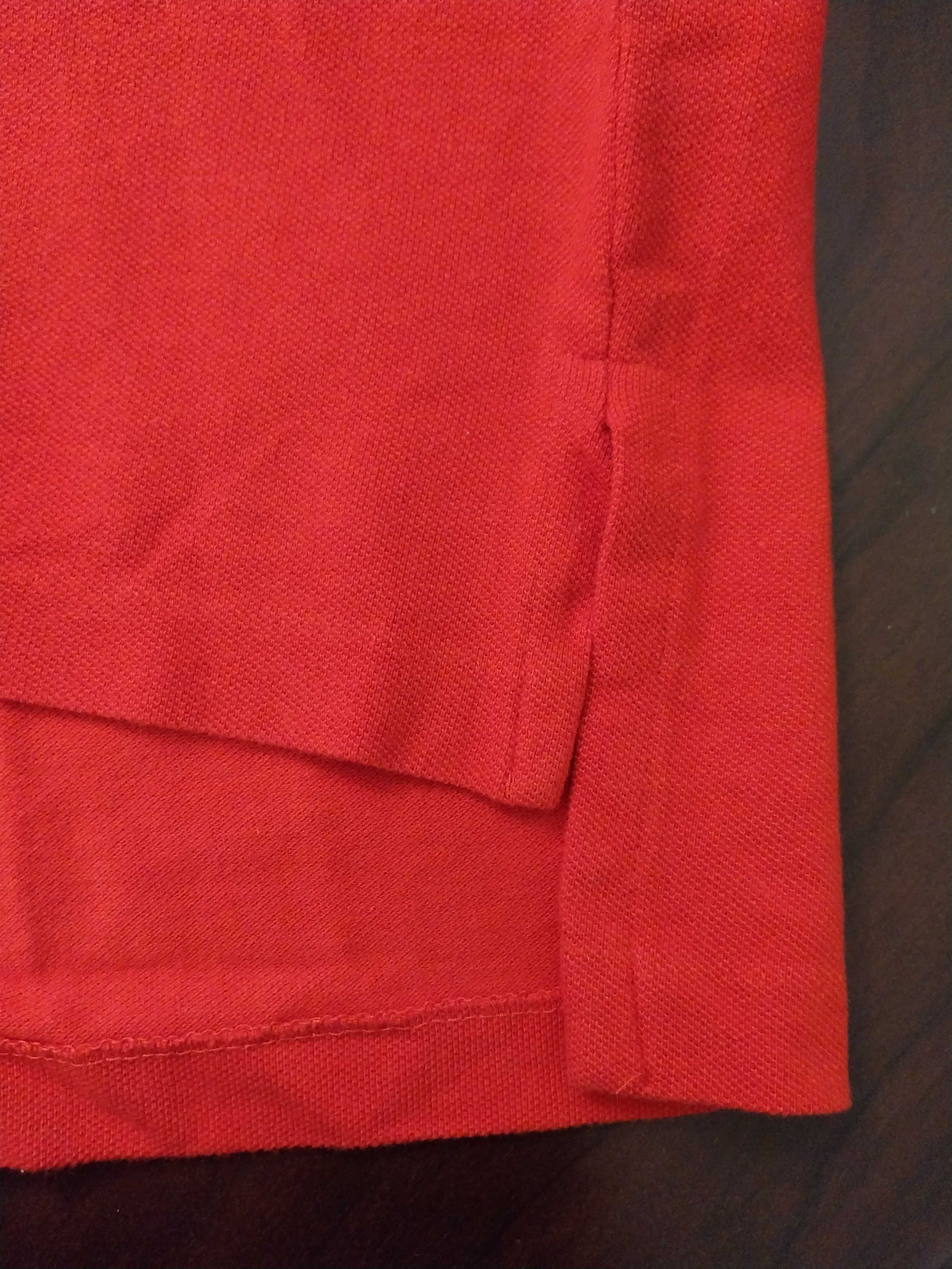 Polo vermelho, novo, oversize, tamanho L made in USA