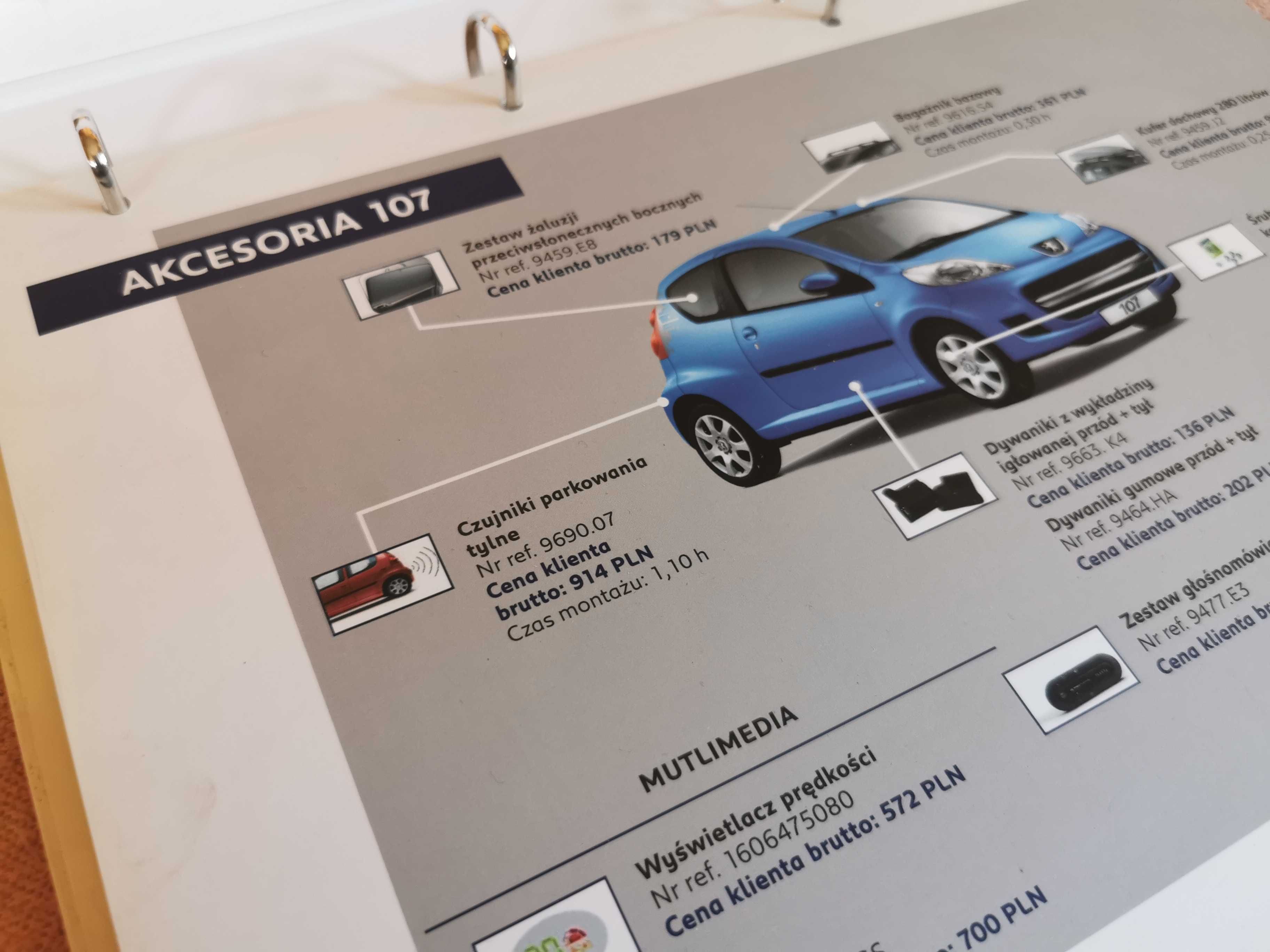 Peugeot - katalog akcesoria