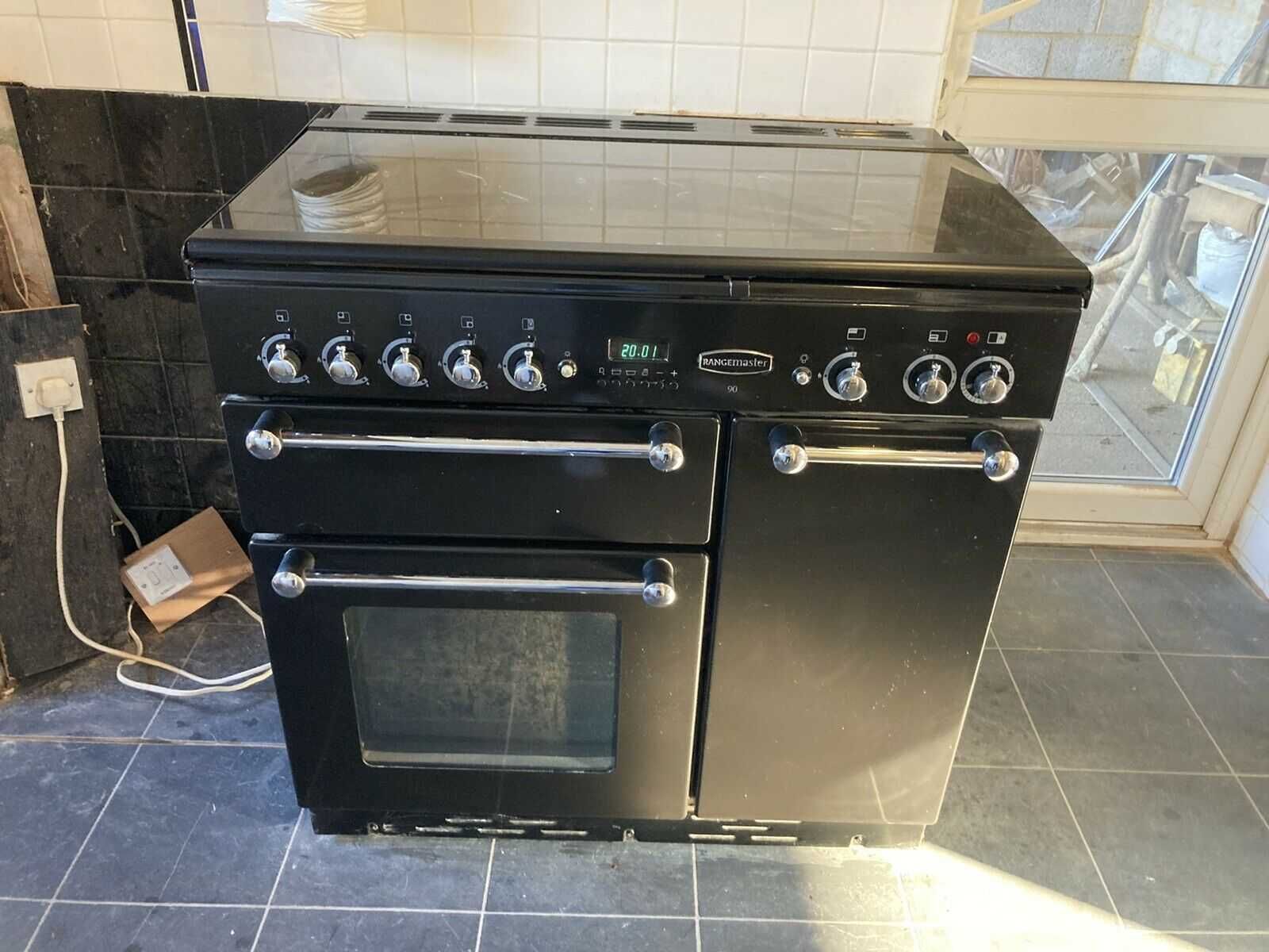 Kuchnia gazowa rangemaster 90 cm z szyba 60 innych na stanie