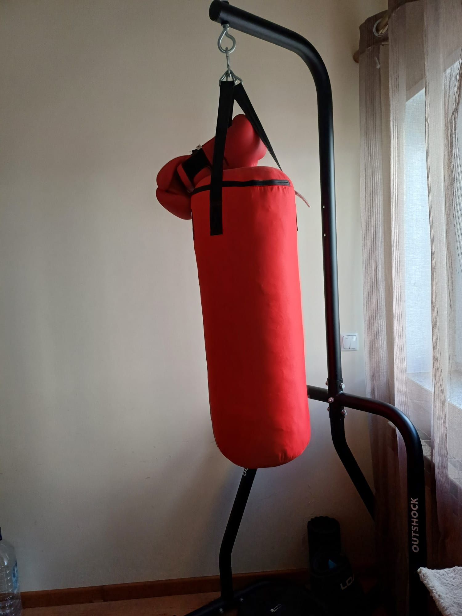 Saco e suporte para saco boxe