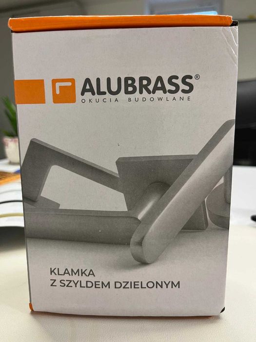 Klamka Iberia czarna, rozeta kwadratowa 7 szt