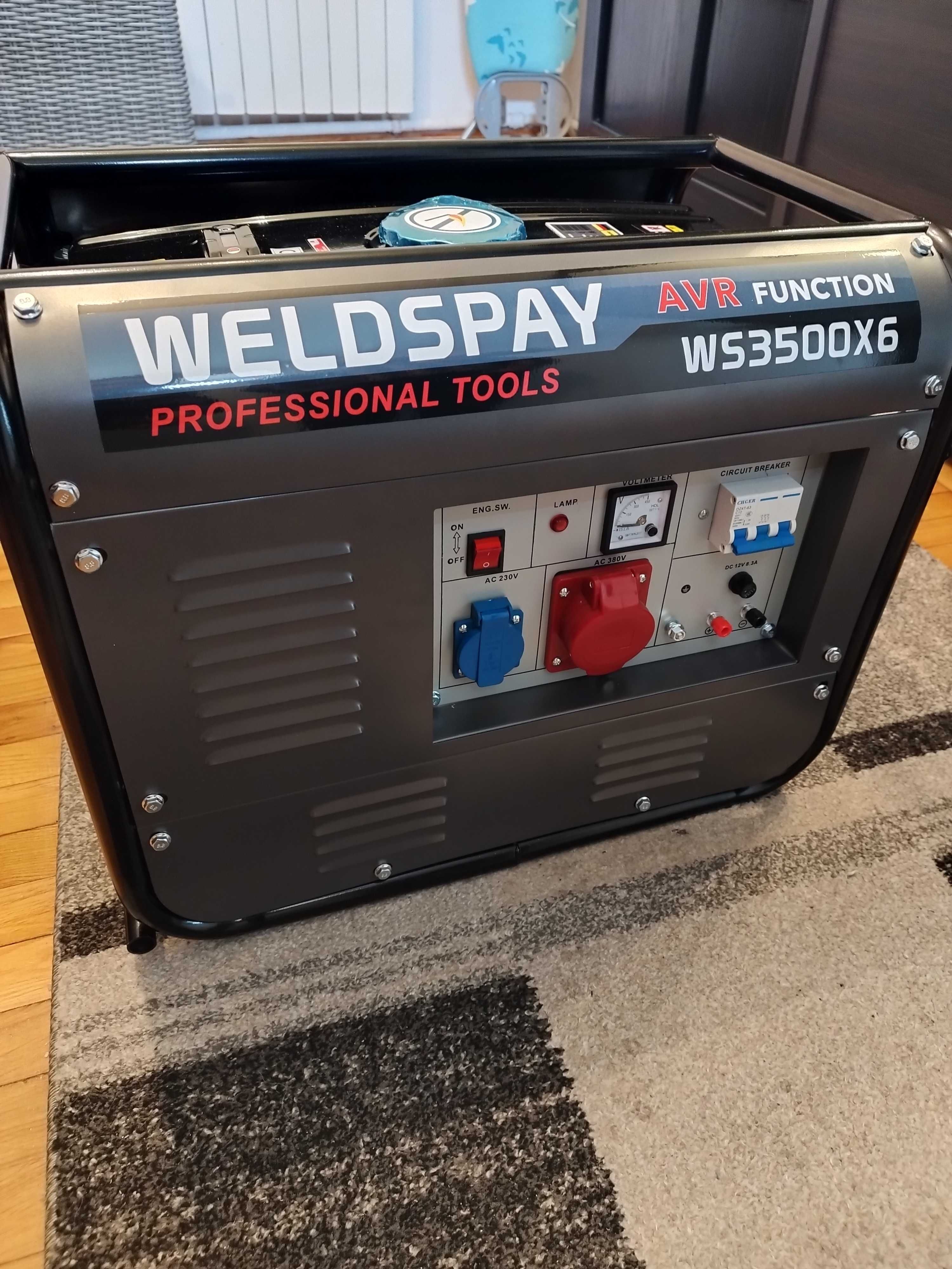 Agregat Prádotwórczy WELDSPAY WS3500X6 / NOWY/ nieużywany