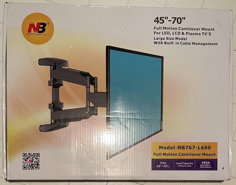 Wieszak TV / monitor 45” - 70”