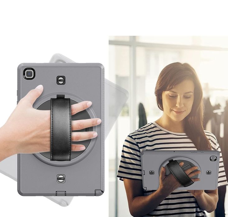 Etui do Samsung Galaxy Tab A7 10.4" z Paskiem na Ramię Szare