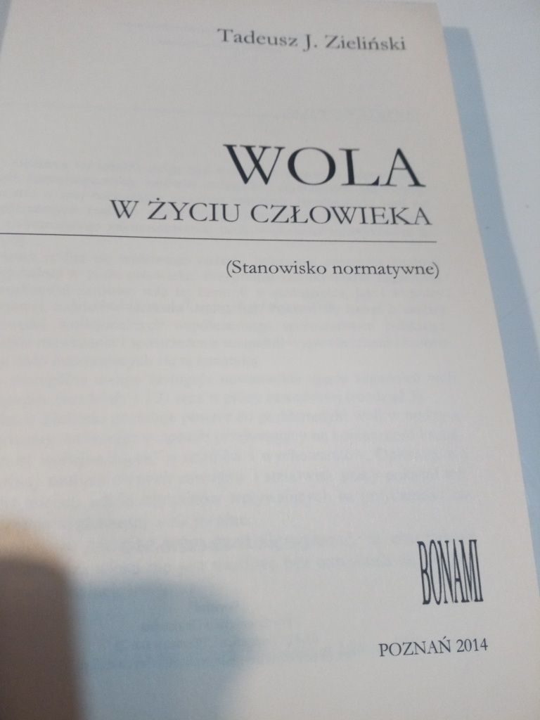 Wola w życiu człowieka - Zieliński