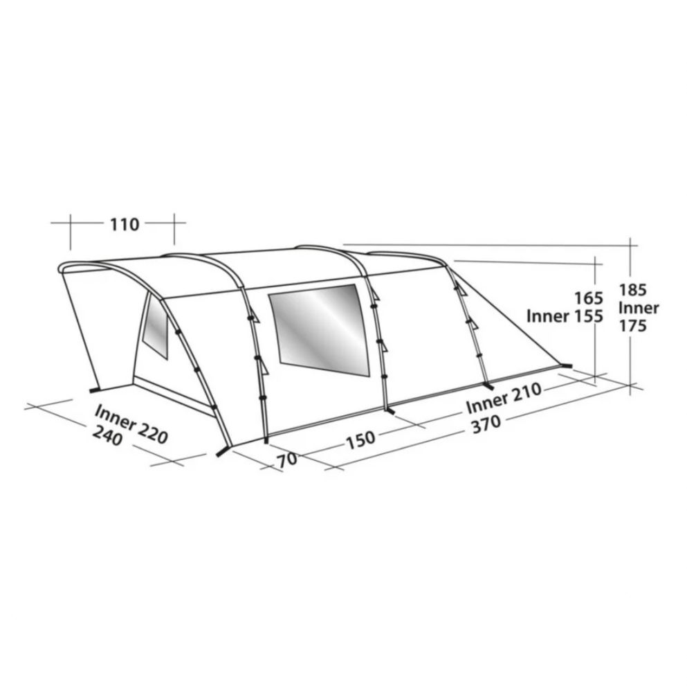 Namiot 4 osobowy - Easy Camp Palmdale 400