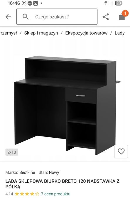 Lada sklepowa biurko