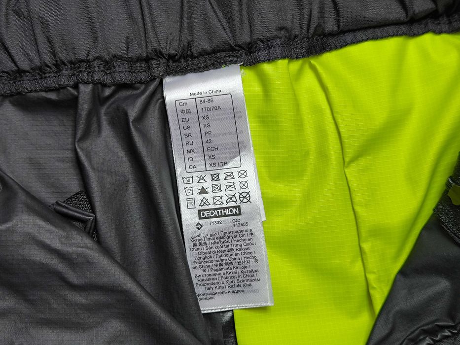 Водонепроникні велосипедні штани BTwin Overpant City 900 XS розмір