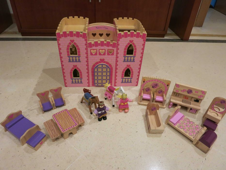 Castelo em madeira Melissa&Doug + Peças extra