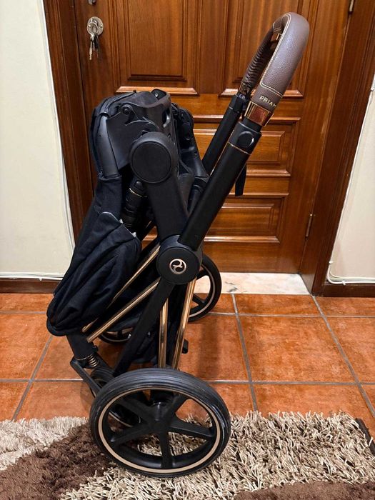 Carrinho de Bebé Cybex Priam Rosegold Sepia Black