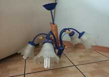 Lampa wisząca sufitowa żyrandol 5 kloszy