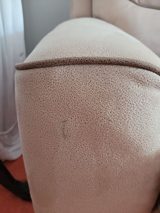 Sofá Bege 2 lugares reclinável