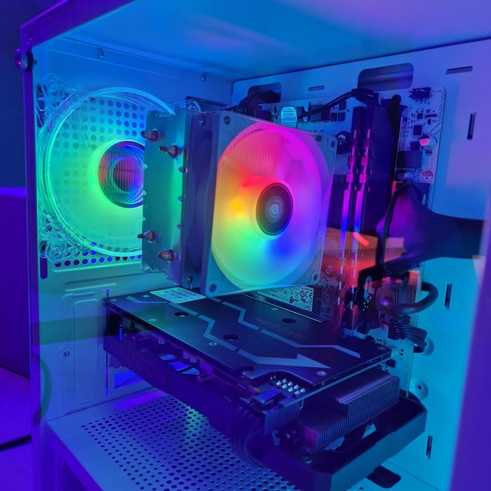 Komputer RX6600XT/RTX3060Ti/R5 5500/16GB ram/Gamingowy/Okazja/RGB/w10
