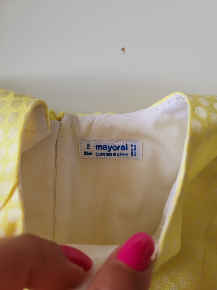 Piękna sukienka Mayoral r. 18-24 mc