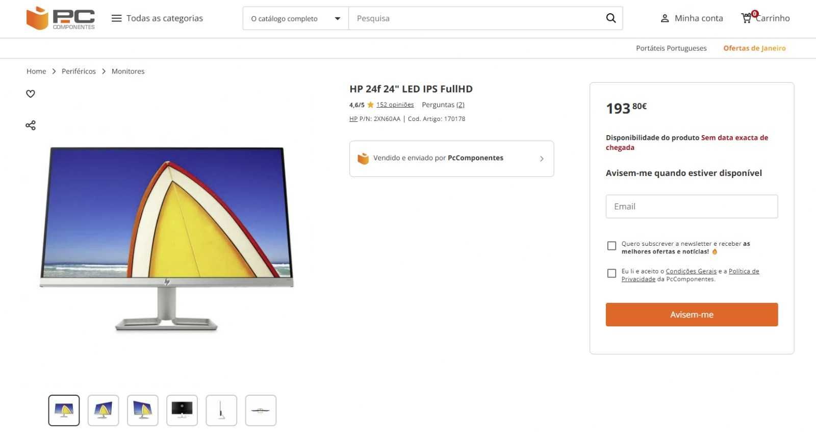 2x Monitores HP 24f 23.8” IPS – Setup Dual ou Ecrã Surround