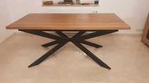 Stół dębowy 160cm x 90 cm blat 4 cm lite drewno Loft Industria Polskal