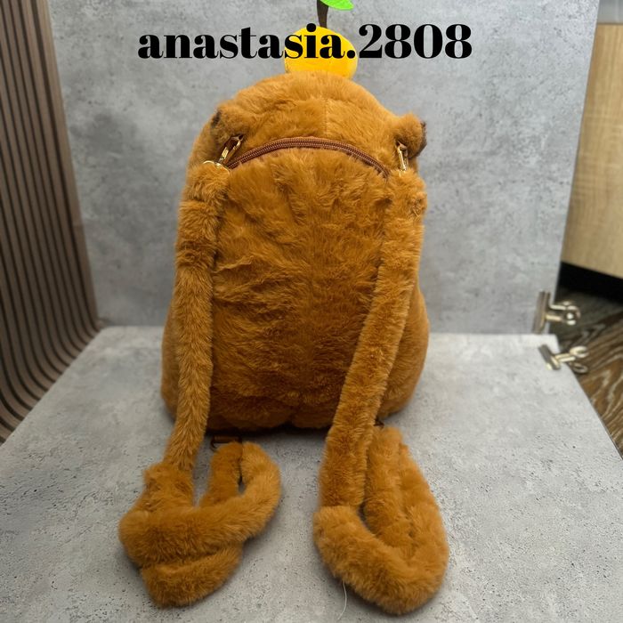 Рюкзак дитячий мʼяка іграшка Капібара 35 см  мягкая игрушка Капибара