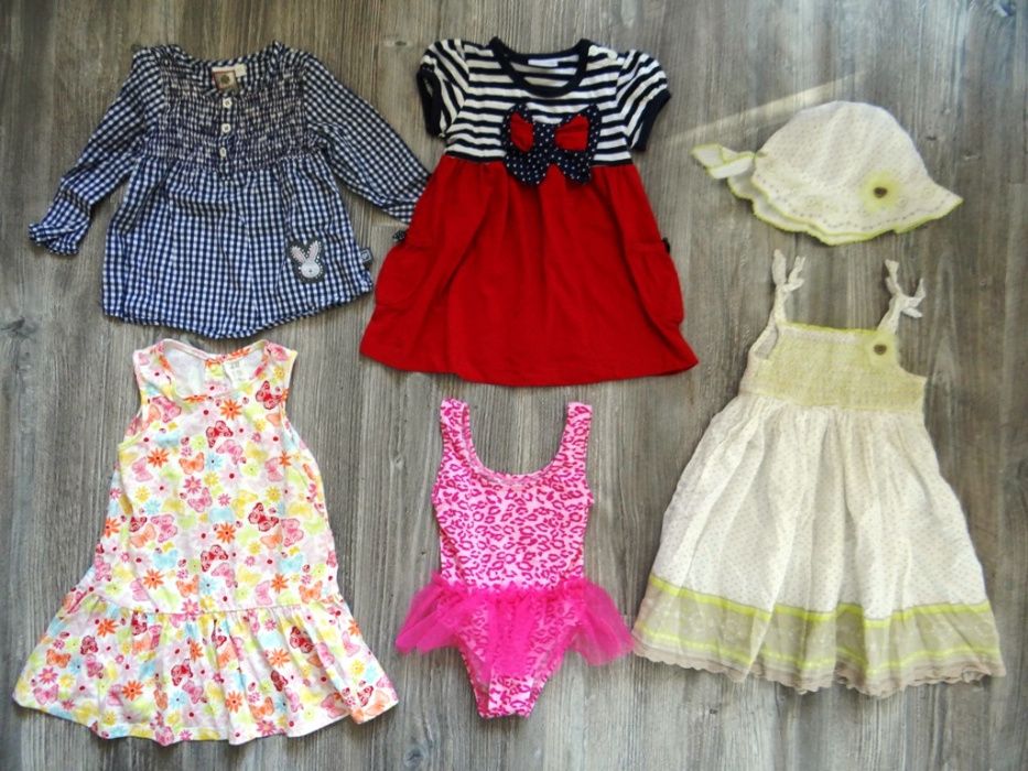 Zestaw ubranek sukienki strój H&M Quadri jak nowe rozm.86
