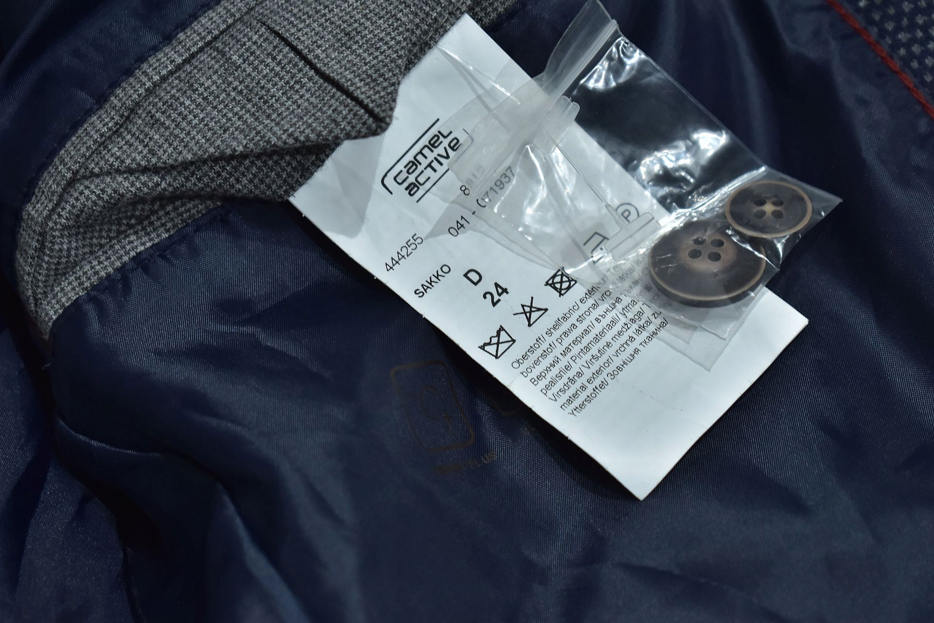 Camel Active Lekka Casualowa Marynarka Męska Modern Fit 24 M