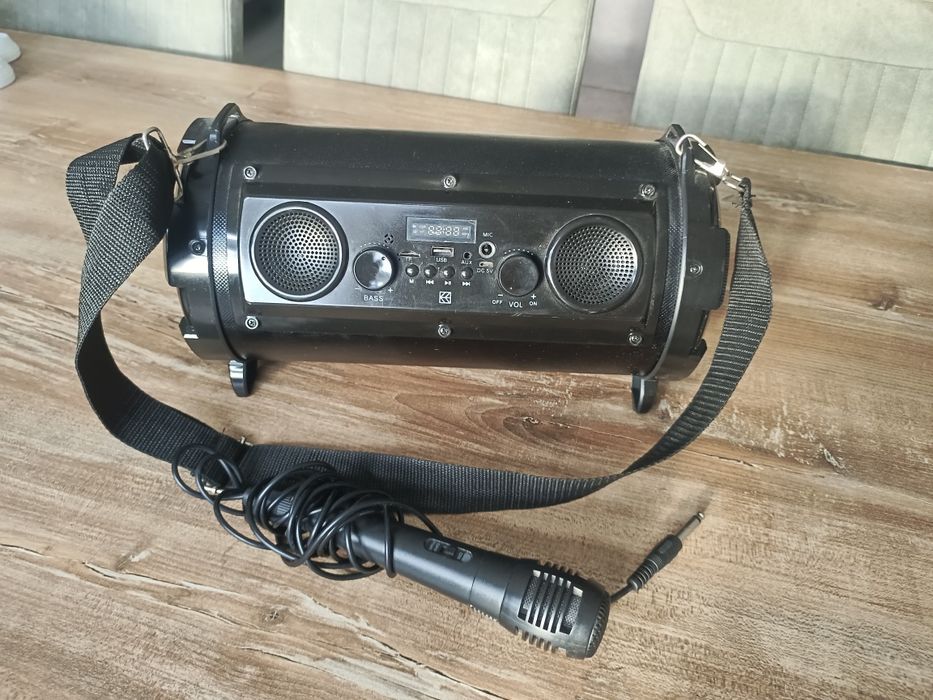 Głośnik bezprzewodowy karaoke HYKKER + MIKROFON