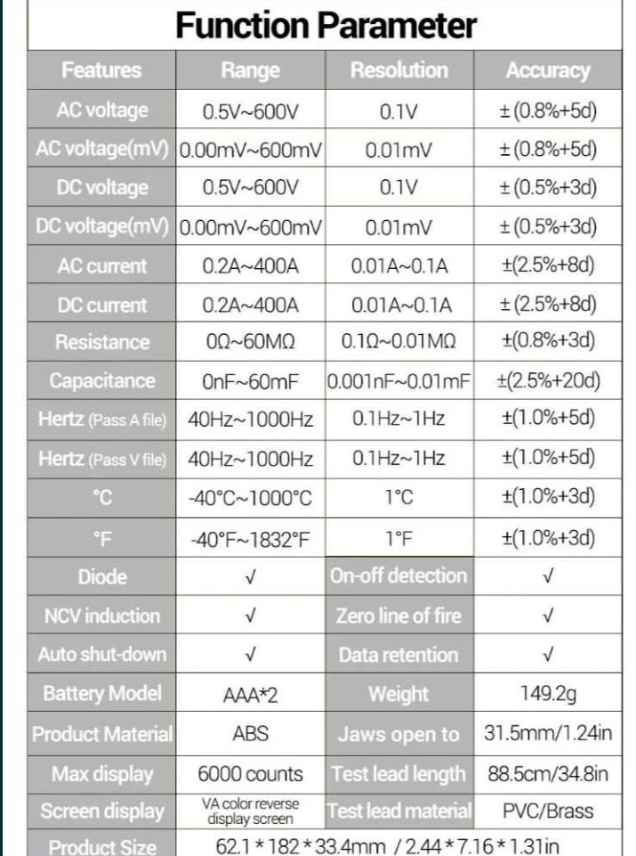 Новинка. Токовые клещи цифровой мультиметр ANENG ST213
