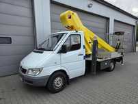 Mercedes-Benz Sprinter 311CDI - 22 m Wumag WTB 220 - Podnośnik koszowy ZWYŻKA jak Palfinger P Ruthmann TB Multitel GSR  22 m WUMAG WTB 220 Podnośnik koszowy ZWYŻKA PALFINGER Ruthmann TB 220