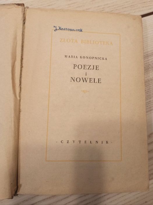 Poezje i Nowele – Maria Konopnicka z 1956 r.