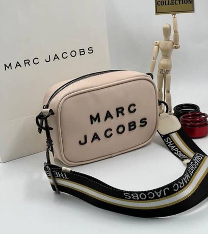 Torebka damska listonoszka Marc Jacobs pasek logowany