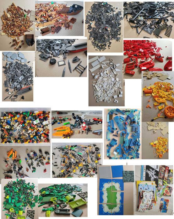 SEGREGOWANE Klocki Lego dla chłopca minecraft  itp płytki 9KG zestawy