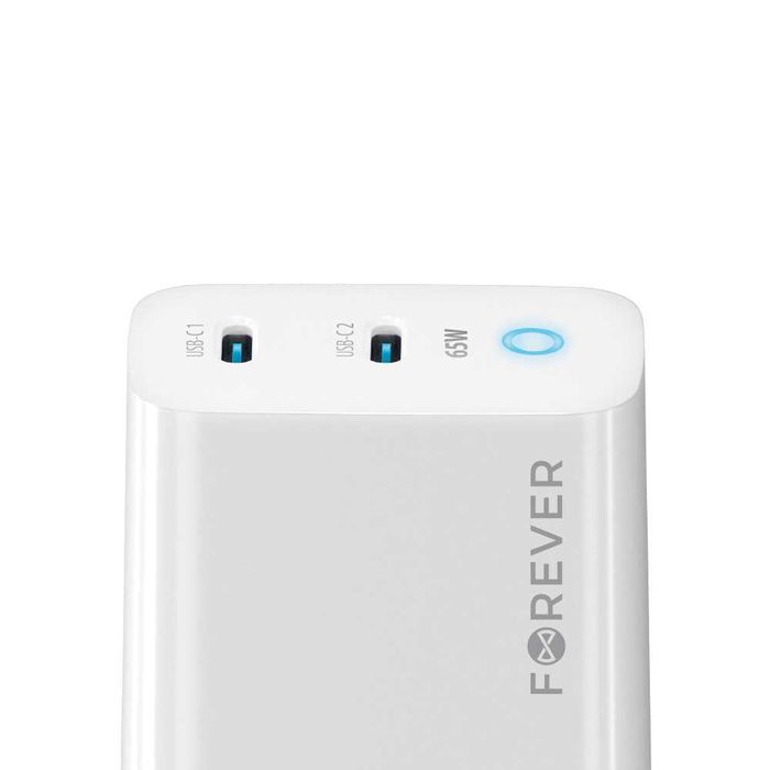 Ładowarka Sieciowa Forever 65W 2x USB-C Najmocniejsza/Bardzo Szybka