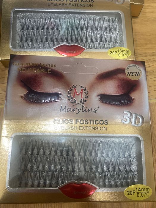 Cílios de vários tamanhos