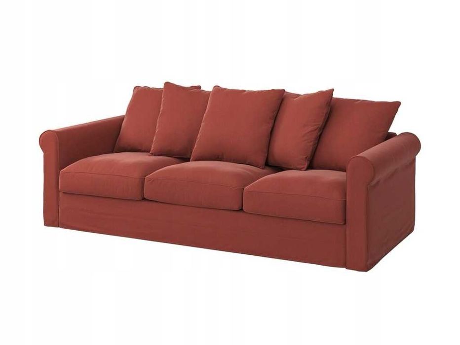 Pokrycie sekcji 3-osob GRONLID + 2x podłokietnik Ljungen jasnoczerwony