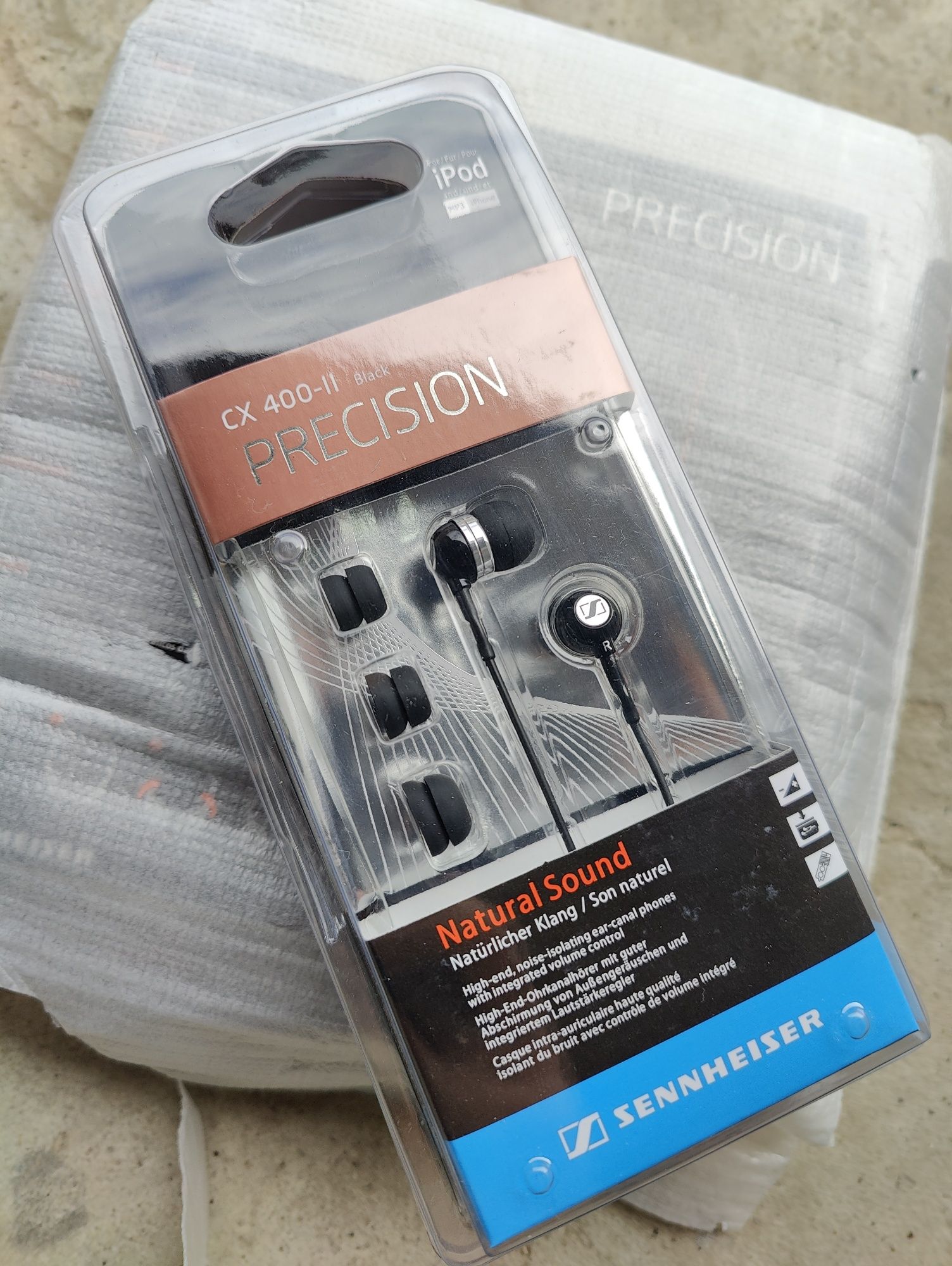 Продам наушники Sennheiser CX 400-II precision black