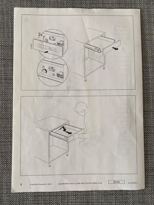 Rationell Gavetas do IKEA para armário cozinha, novas