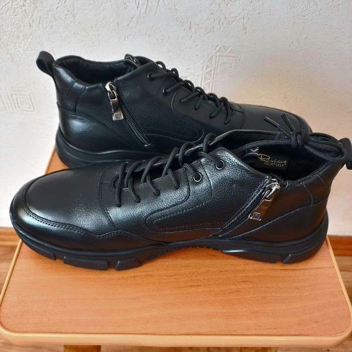 Черевики зимові Respect шкіра 40 р, ботинки, кросівки на замку