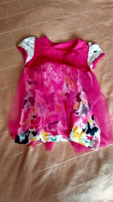 Рожеве плаття на дівчинку 1-2 роки