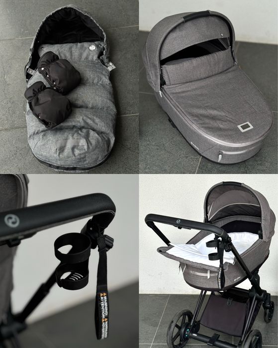 Електровізочок Cybex e-priam 4.0 2в1 + підстаканник, футмуф, рукавиці