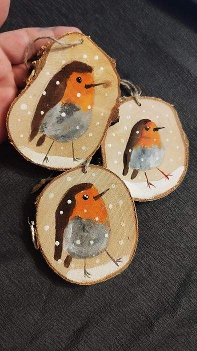 Bombki zawieszki ręcznie malowane