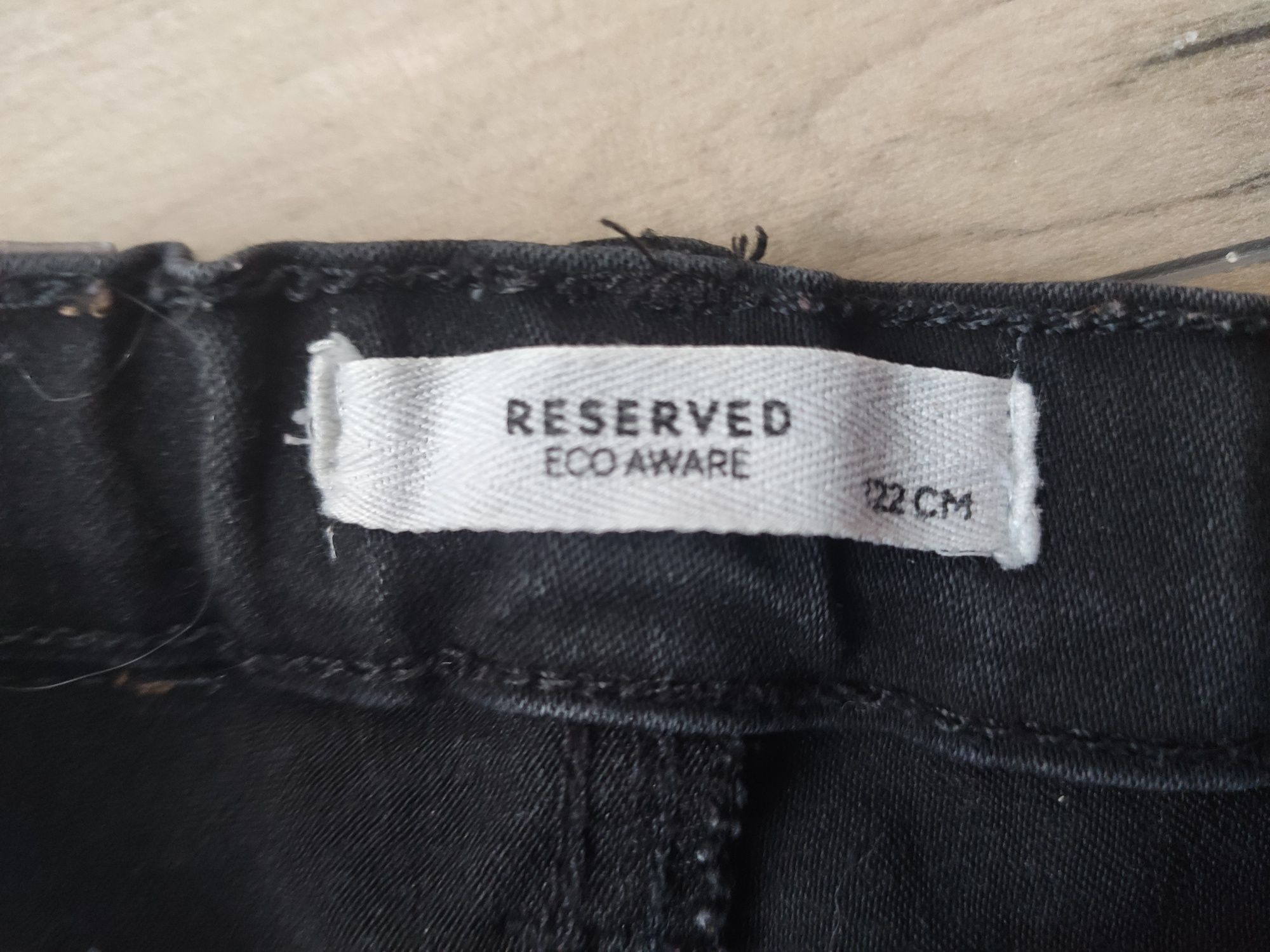 Spodnie jeansowe czarne 122 Reserved