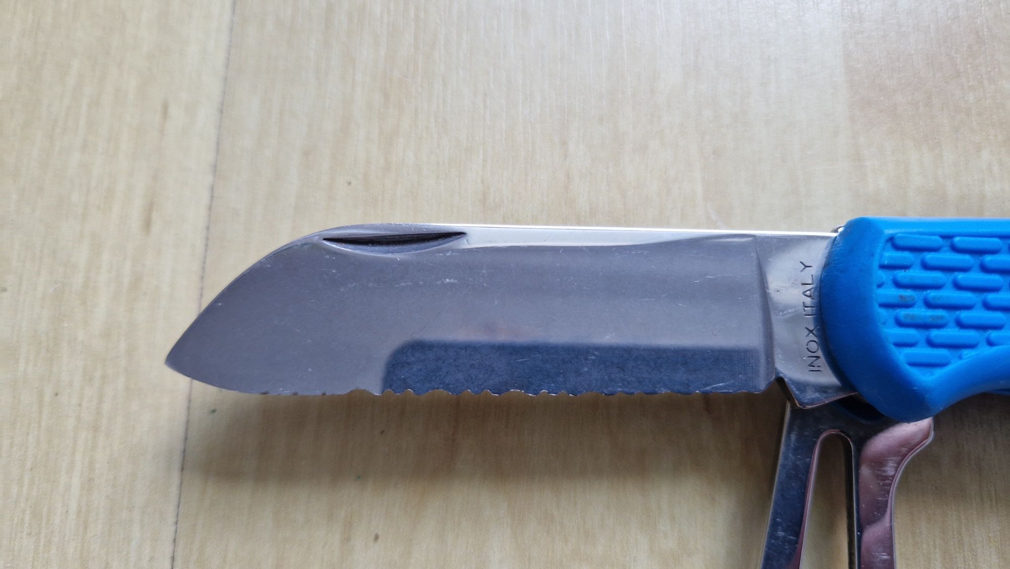Nóż żeglarski MAC Coltellerie 65mm (BOAT 2 BLUE) szeklownik INOX ITALY
