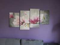 Obraz magnolia, cztery części