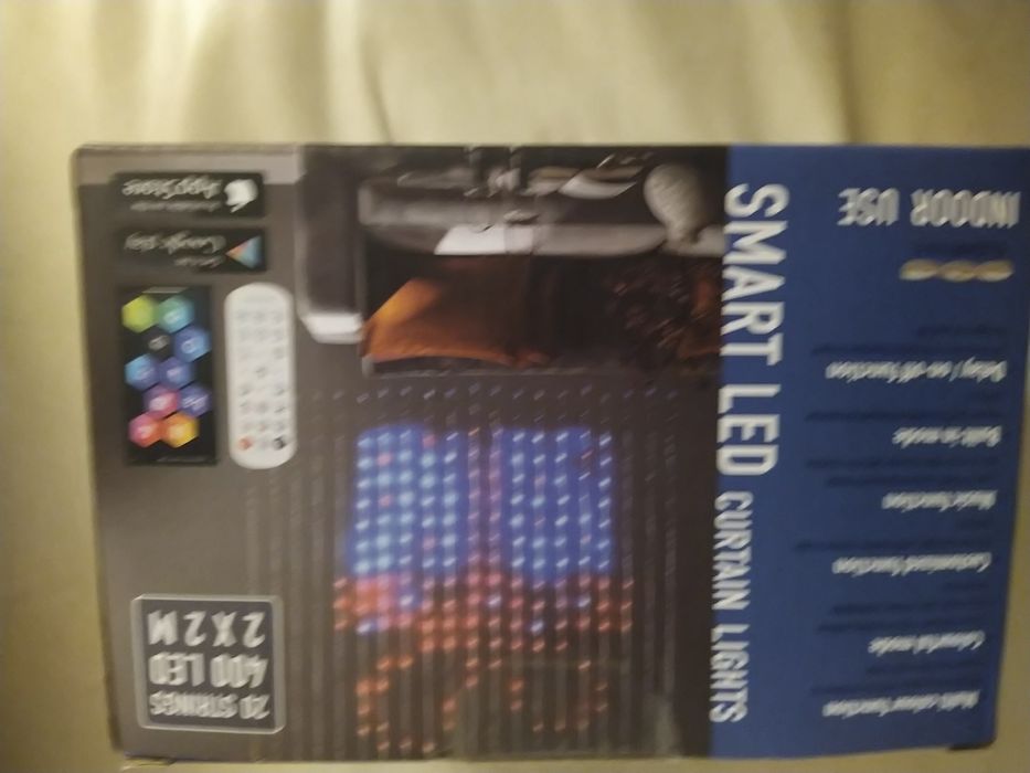 Kurtyna z oświetleniem SMART LED.