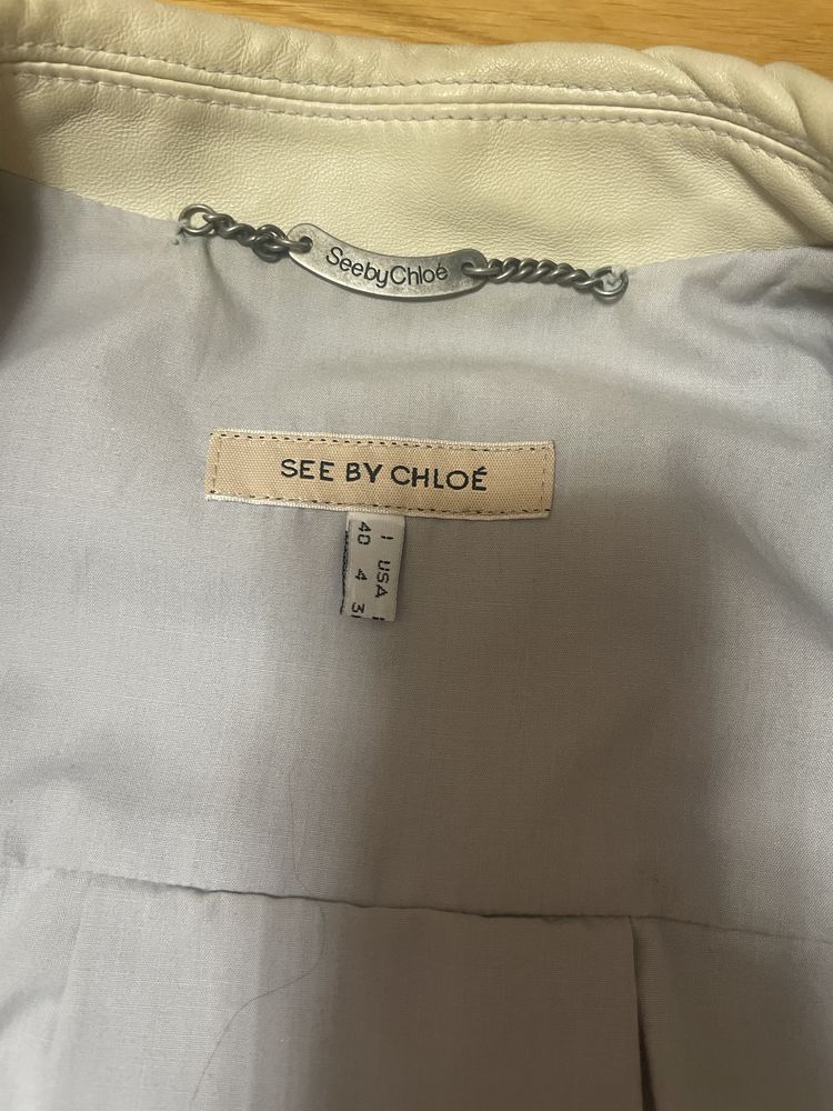 Chloe шкіряна куртка жакет оригінал