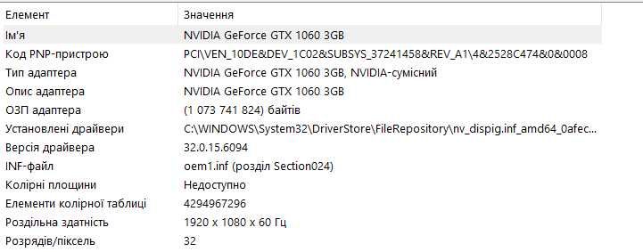 Стаціонарний ПК Dell OptiPlex Nvidia 1060 3Gb