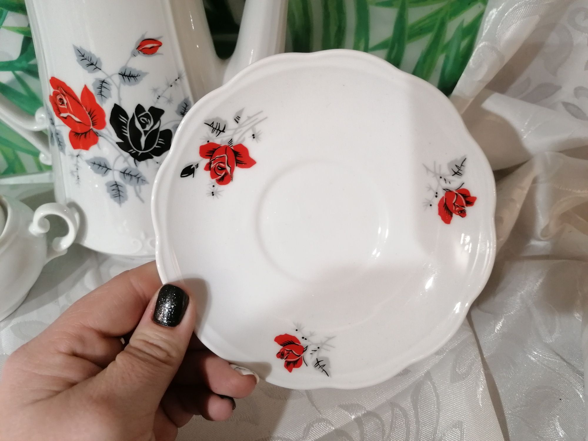 Ładny porcelanowy zestaw kawowy Wawel polecam