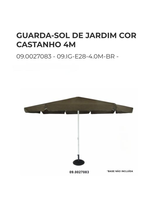 Guarda-Sois de Jardim várias Cores e medidas e Bases.