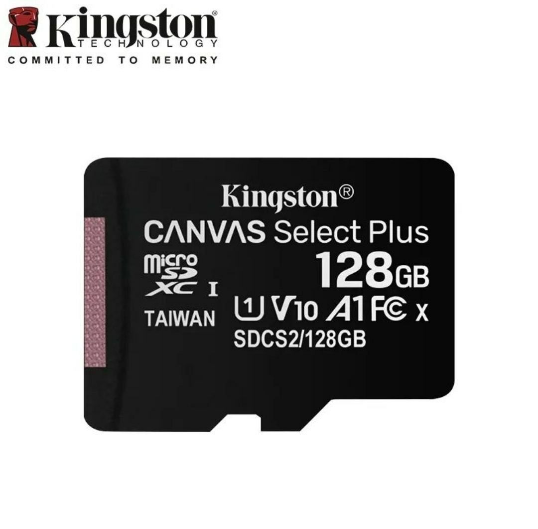 Карта памяти Kingston 128GB microSDXC Canvas Select Plus