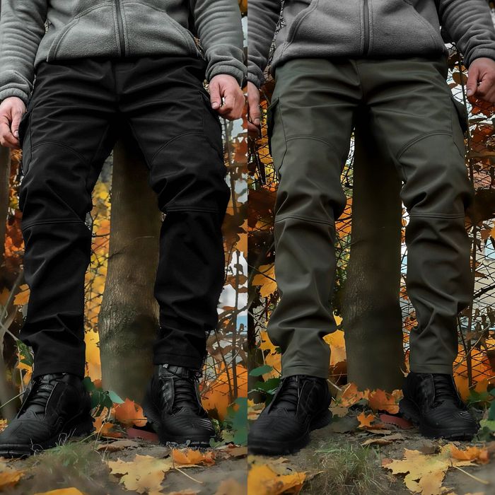 SoftShell - водонепроникні чоловічі штани , утеплені на флісі