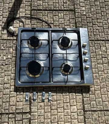 Placa inox de fogão a gás propano canalizado Teka (acend. Elect)
