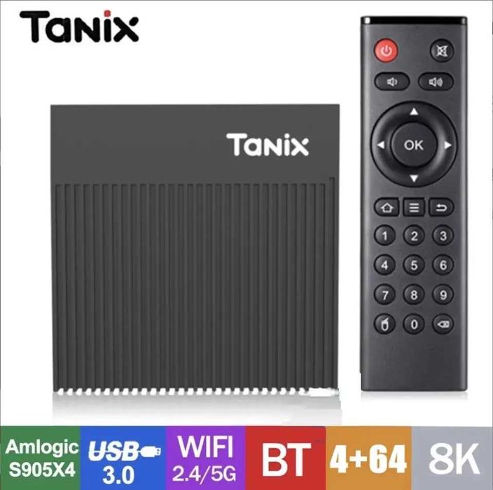 TANIX X4 64 гб СмартТВ Приставка box Android 12 швидка настроєна